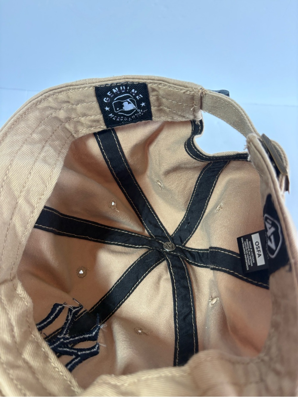 NWT '47 Brand NY Yankees Beige Baseball Cap - Picture 8 of 11